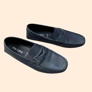 Prada Saffiano Leather Penny Loafers